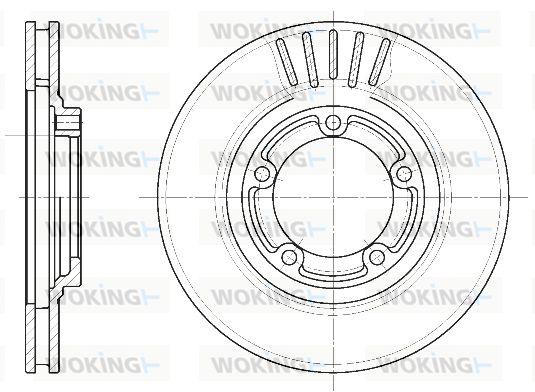 WOKING Bremžu diski D6636.10