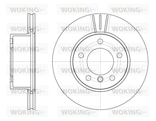 WOKING Bremžu diski D6651.10