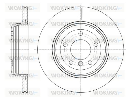 WOKING Bremžu diski D6654.10