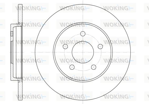 WOKING Bremžu diski D6661.00