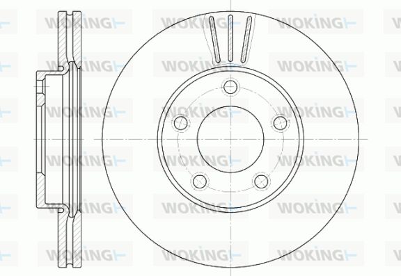 WOKING Bremžu diski D6671.10