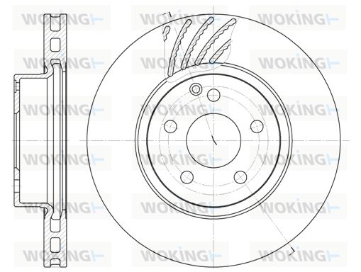 WOKING Bremžu diski D6677.10