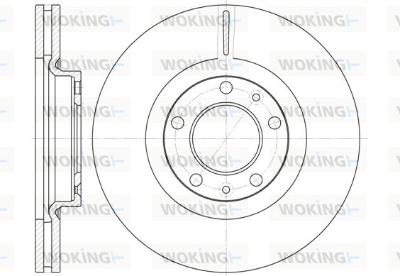 WOKING Bremžu diski D6693.10