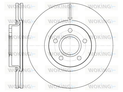 WOKING Bremžu diski D6711.10