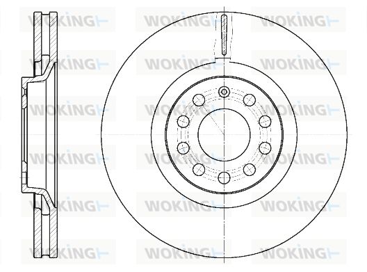 WOKING Bremžu diski D6730.10