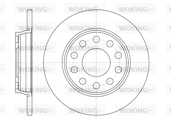 WOKING Bremžu diski D6731.00