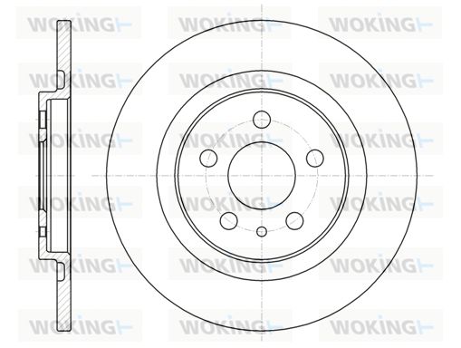 WOKING Bremžu diski D6736.00