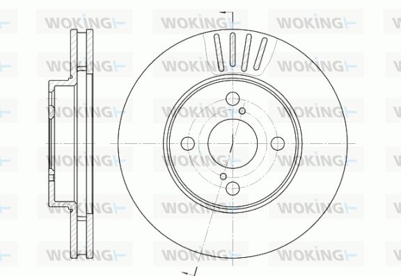 WOKING Bremžu diski D6742.10