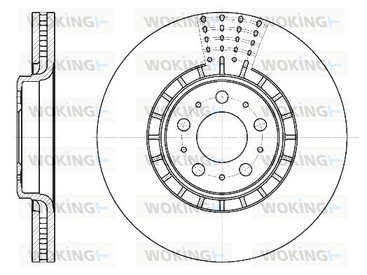 WOKING Bremžu diski D6768.10