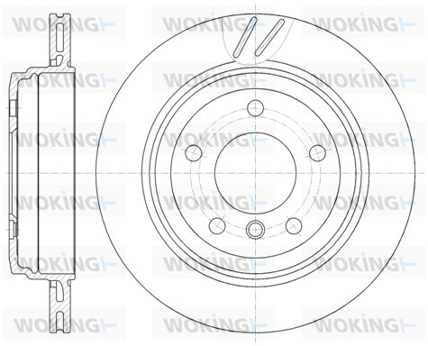 WOKING Bremžu diski D6772.10