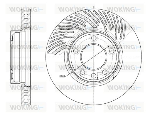 WOKING Bremžu diski D6773.10