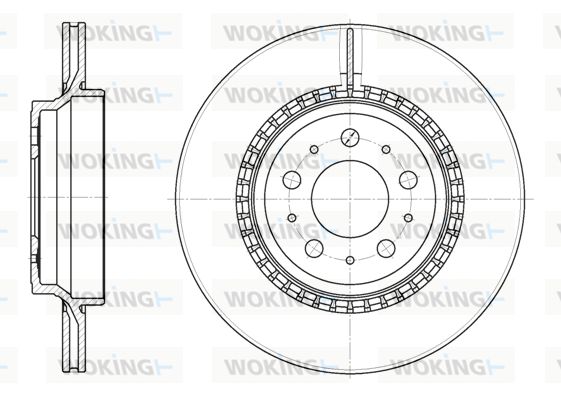 WOKING Bremžu diski D6777.10