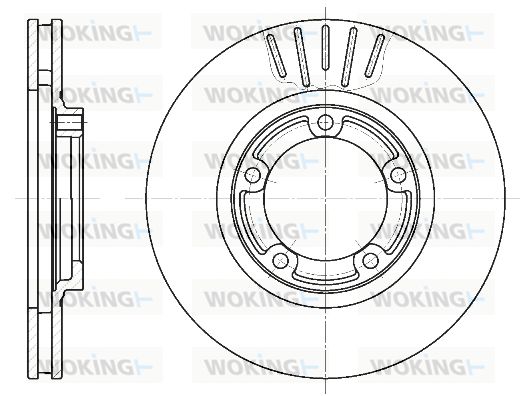 WOKING Bremžu diski D6794.10