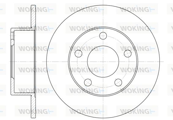 WOKING Bremžu diski D6803.00