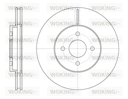 WOKING Bremžu diski D6806.10