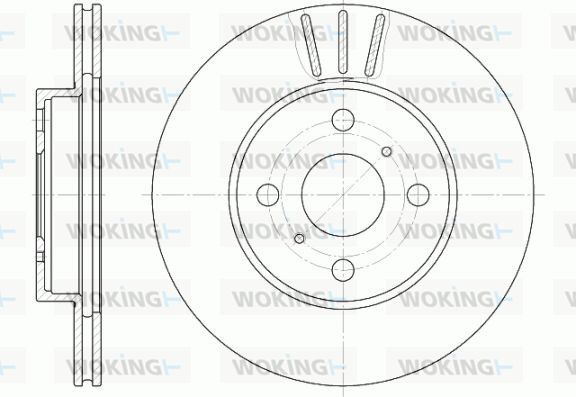 WOKING Bremžu diski D6814.10