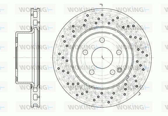 WOKING Bremžu diski D6817.10