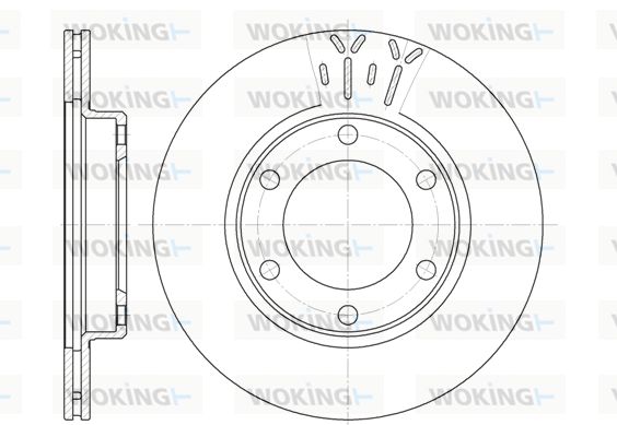 WOKING Bremžu diski D6824.10