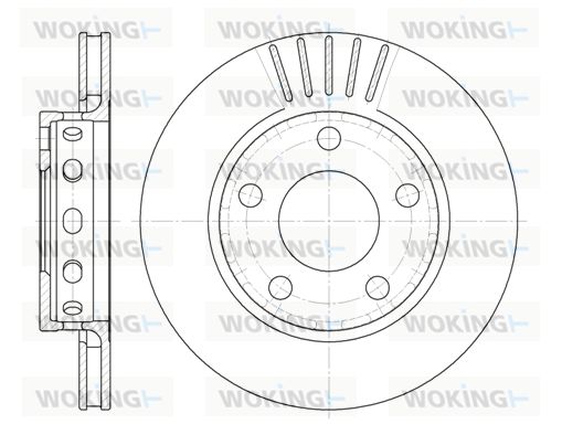 WOKING Bremžu diski D6835.10