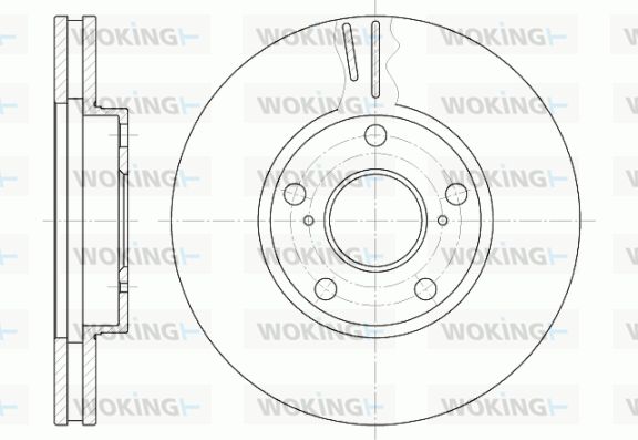 WOKING Bremžu diski D6842.10