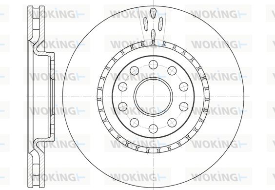 WOKING Bremžu diski D6856.10