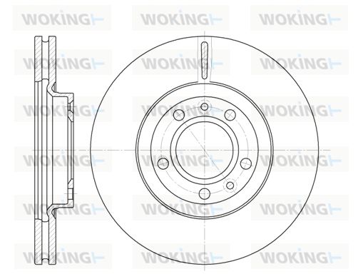 WOKING Bremžu diski D6869.10