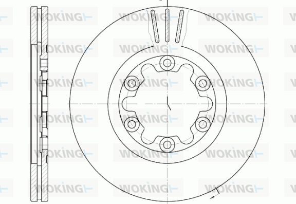 WOKING Bremžu diski D6882.10