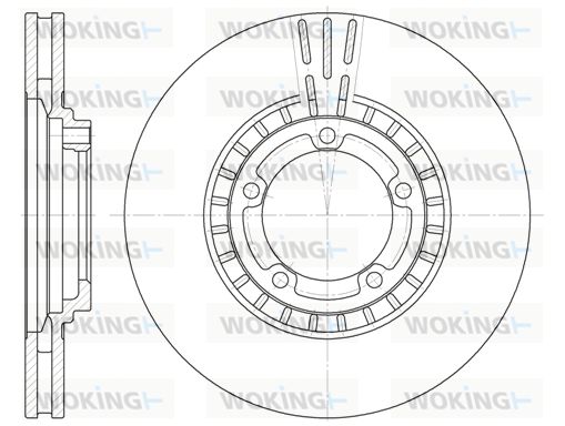 WOKING Bremžu diski D6884.10