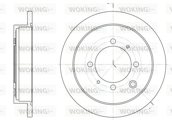 WOKING Bremžu diski D6907.00