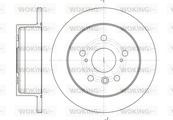 WOKING Bremžu diski D6908.00