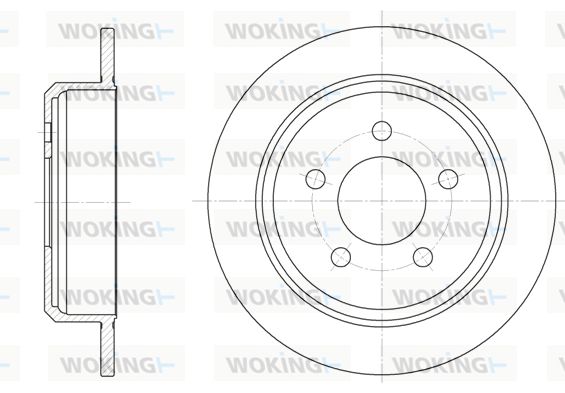 WOKING Тормозной диск D6913.00