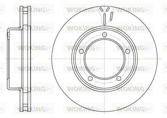 WOKING Bremžu diski D6945.10