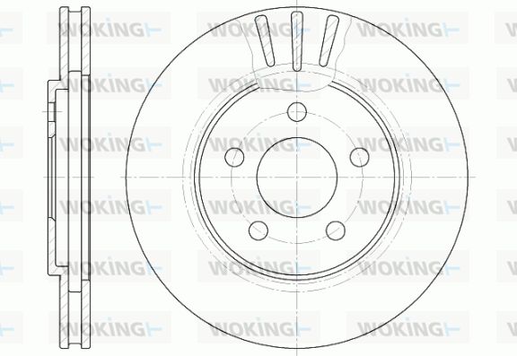 WOKING Bremžu diski D6947.10