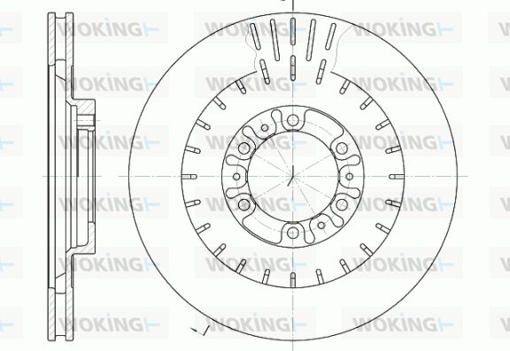 WOKING Bremžu diski D6953.10