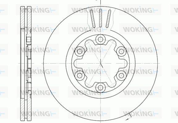 WOKING Bremžu diski D6957.10