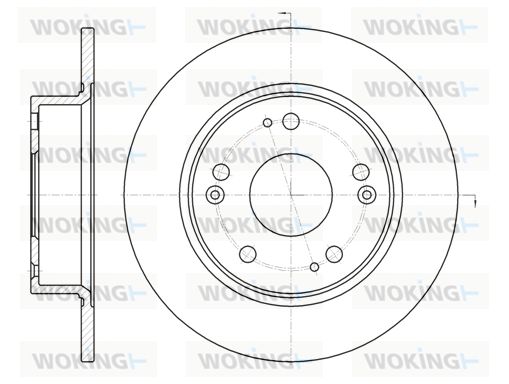 WOKING Тормозной диск D6984.00