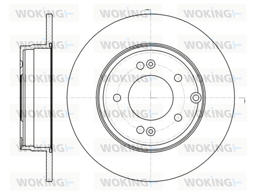 WOKING Bremžu diski D6989.00