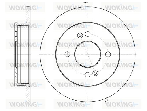 WOKING Bremžu diski D6991.00