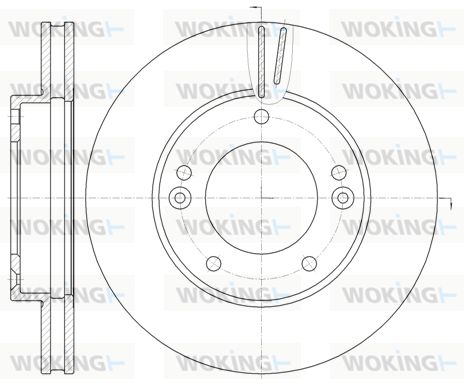 WOKING Bremžu diski D6992.10