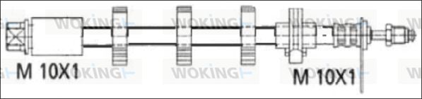 WOKING Тормозной шланг G1901.67