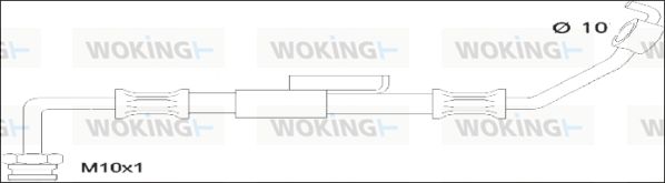 WOKING Bremžu šļūtene G1903.79