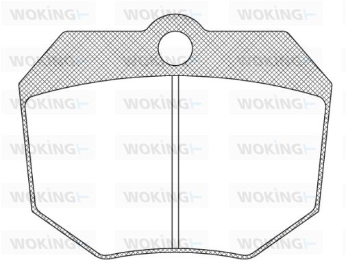 WOKING Комплект тормозных колодок, дисковый тормоз JSA 910314