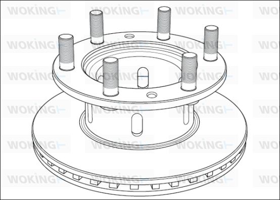 WOKING Тормозной диск NSA1001.20