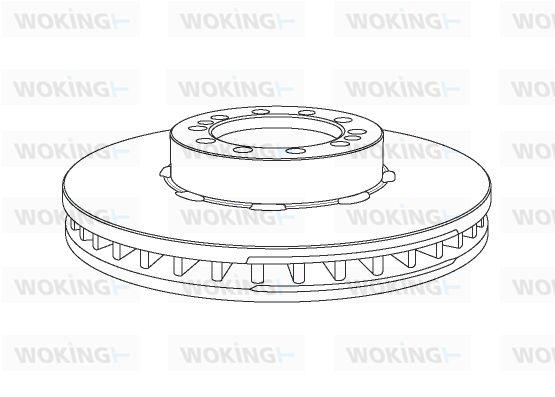 WOKING Тормозной диск NSA1067.20