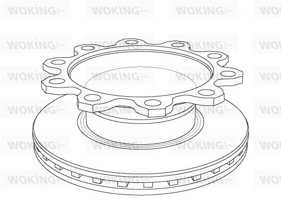 WOKING Bremžu diski NSA1084.20