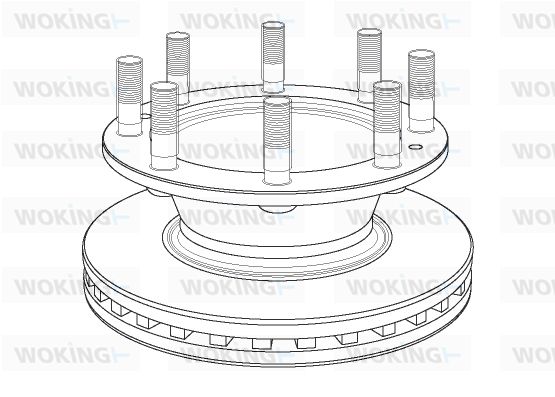 WOKING Bremžu diski NSA1163.20