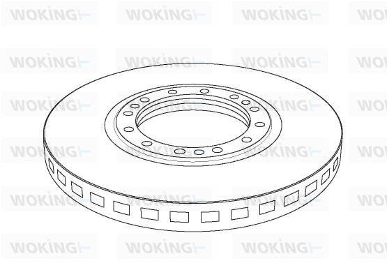 WOKING Тормозной диск NSA1168.20