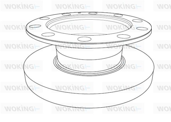 WOKING Тормозной диск NSA1192.10