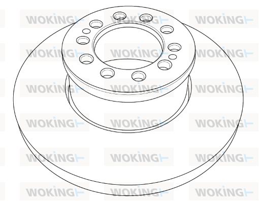 WOKING Bremžu diski NSA1203.10