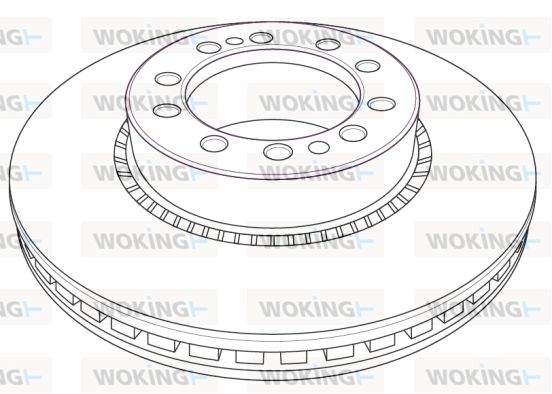 WOKING Тормозной диск NSA1208.20